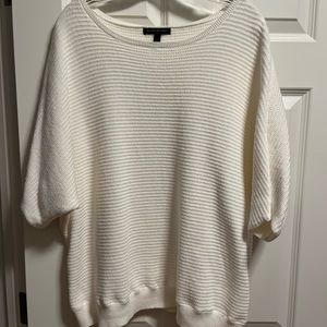 Banana Republic Factory chunky cotton knit sweater. Cream. Large. Excellent cond